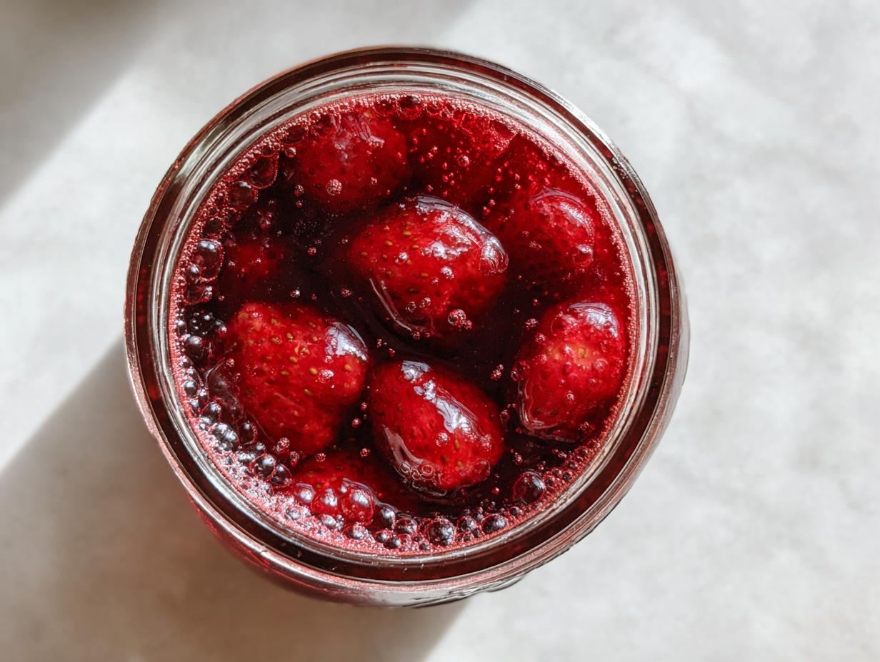 Alpine Strawberry Jam - detail 1