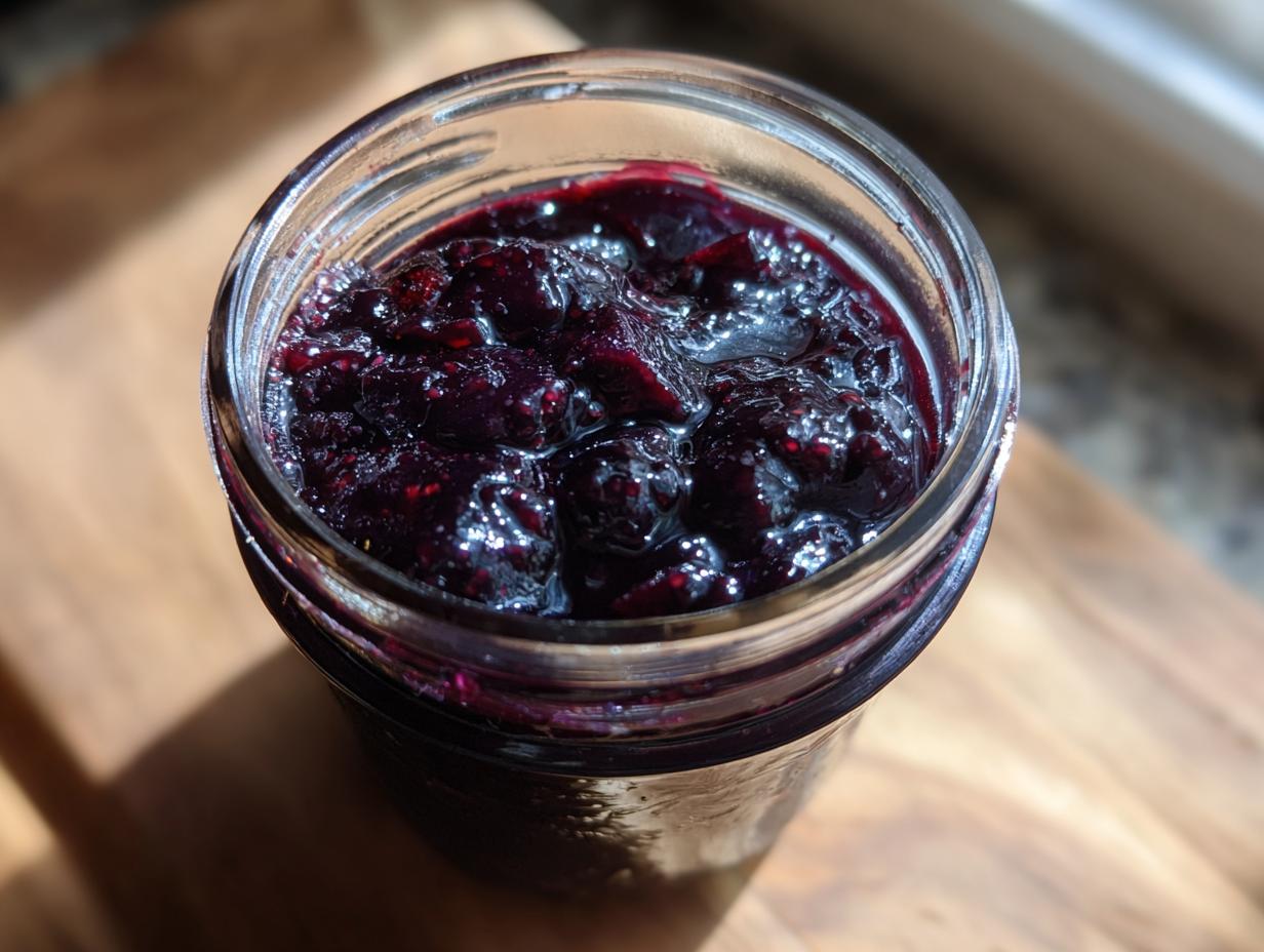 Blueberry Peach Jam - detail 1