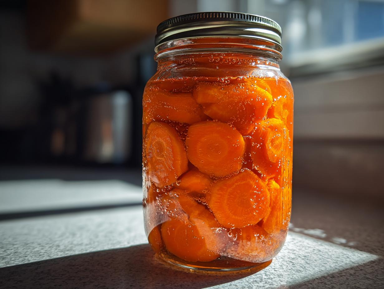Canning Carrots - detail 1