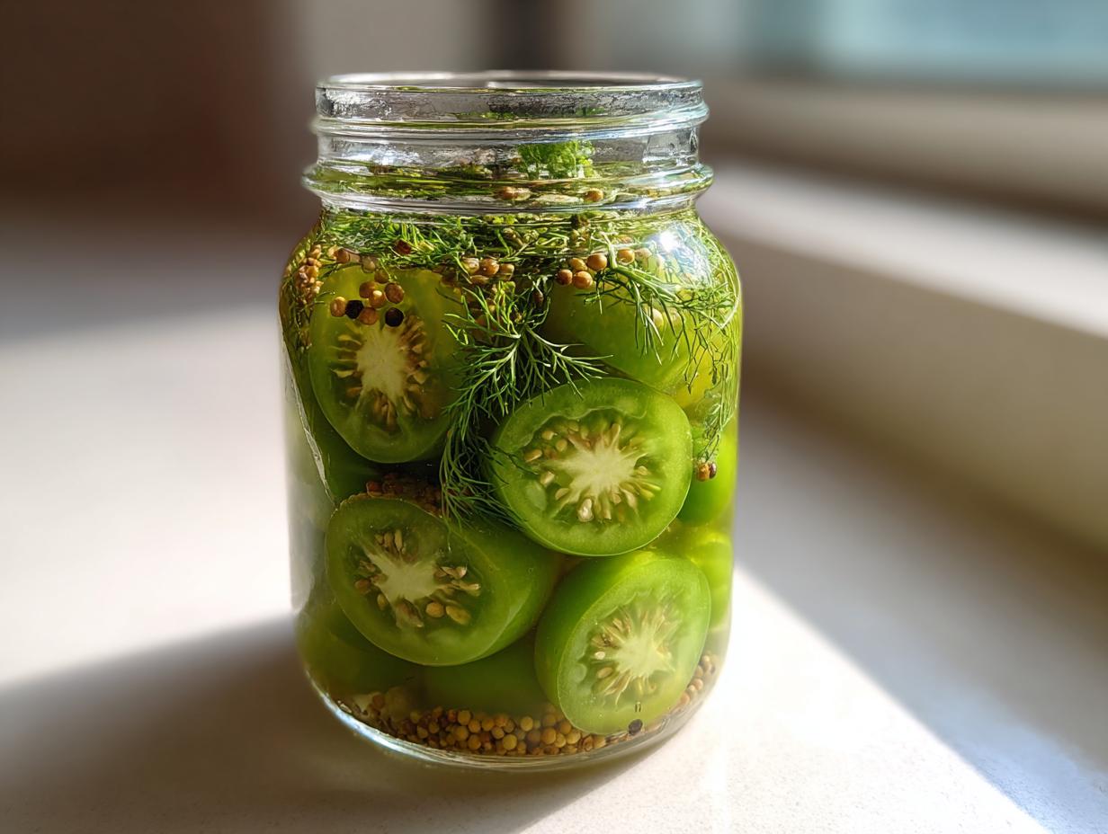 Canning Green Tomatoes - detail 1