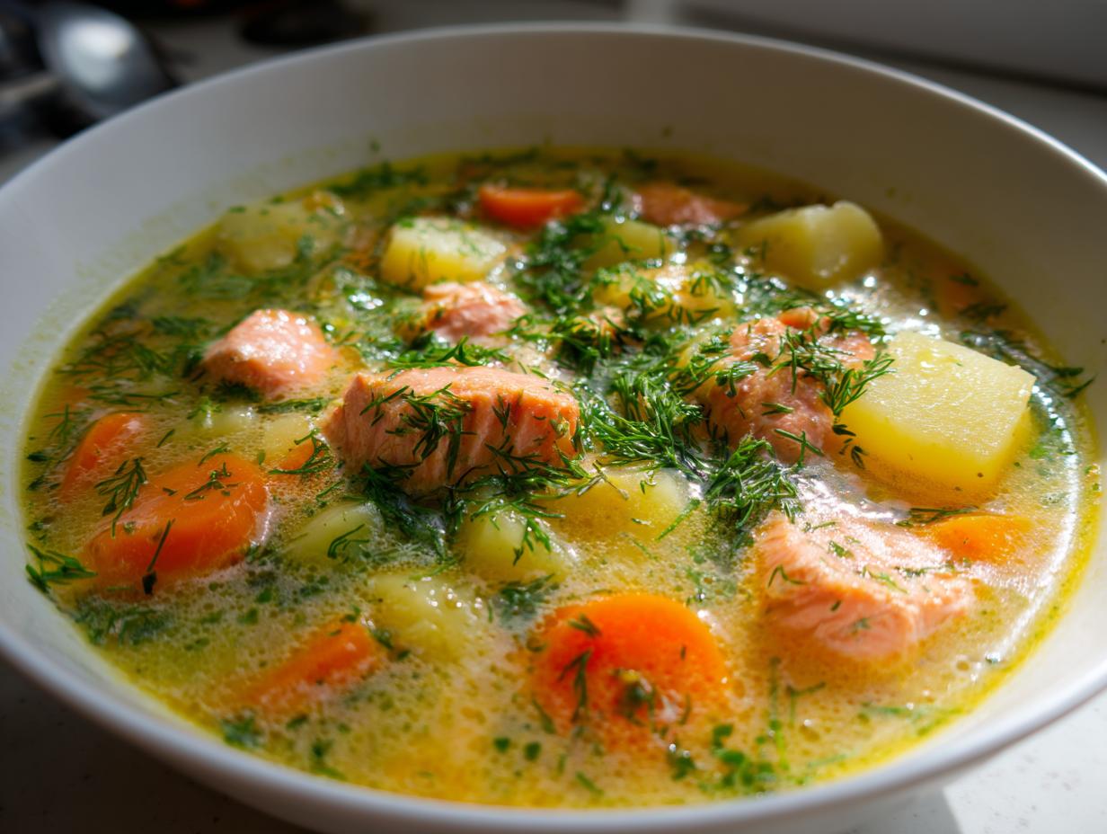 Canning Nordic Salmon Soup - detail 1