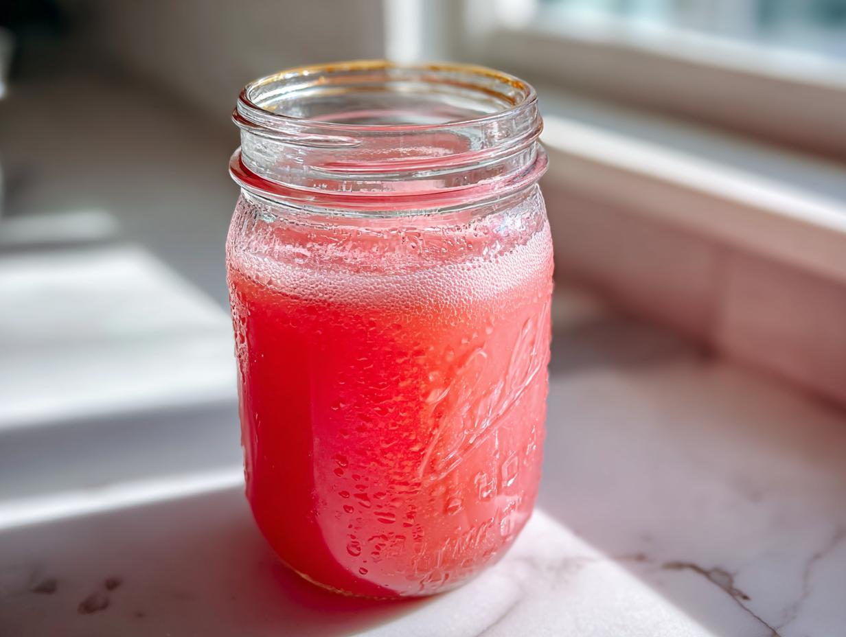 Canning Rhubarb Juice - detail 1