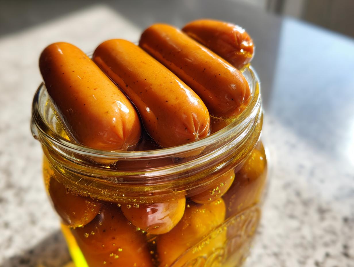 Canning Sausage - detail 1