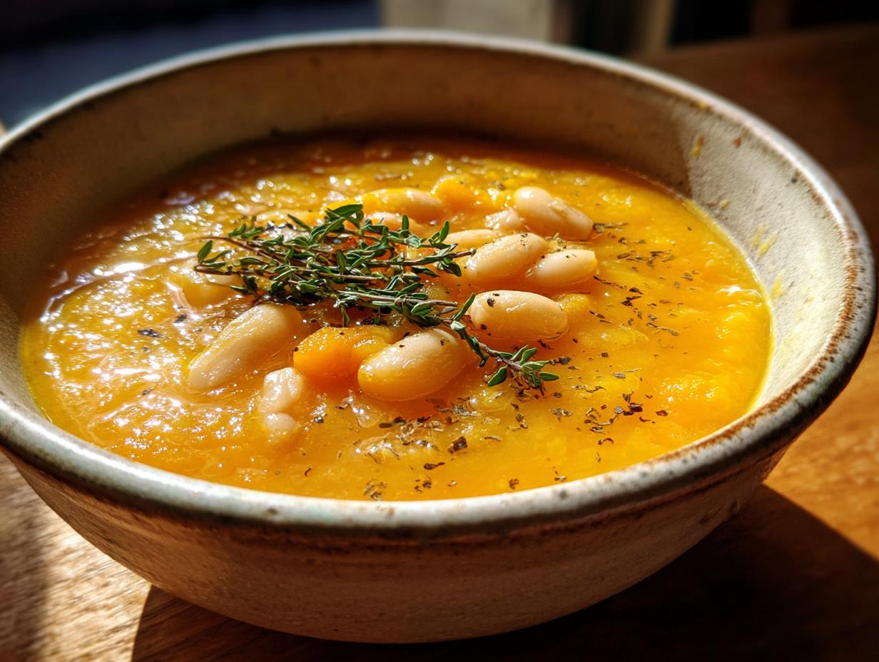 Canning Squash Soup with Beans - detail 1