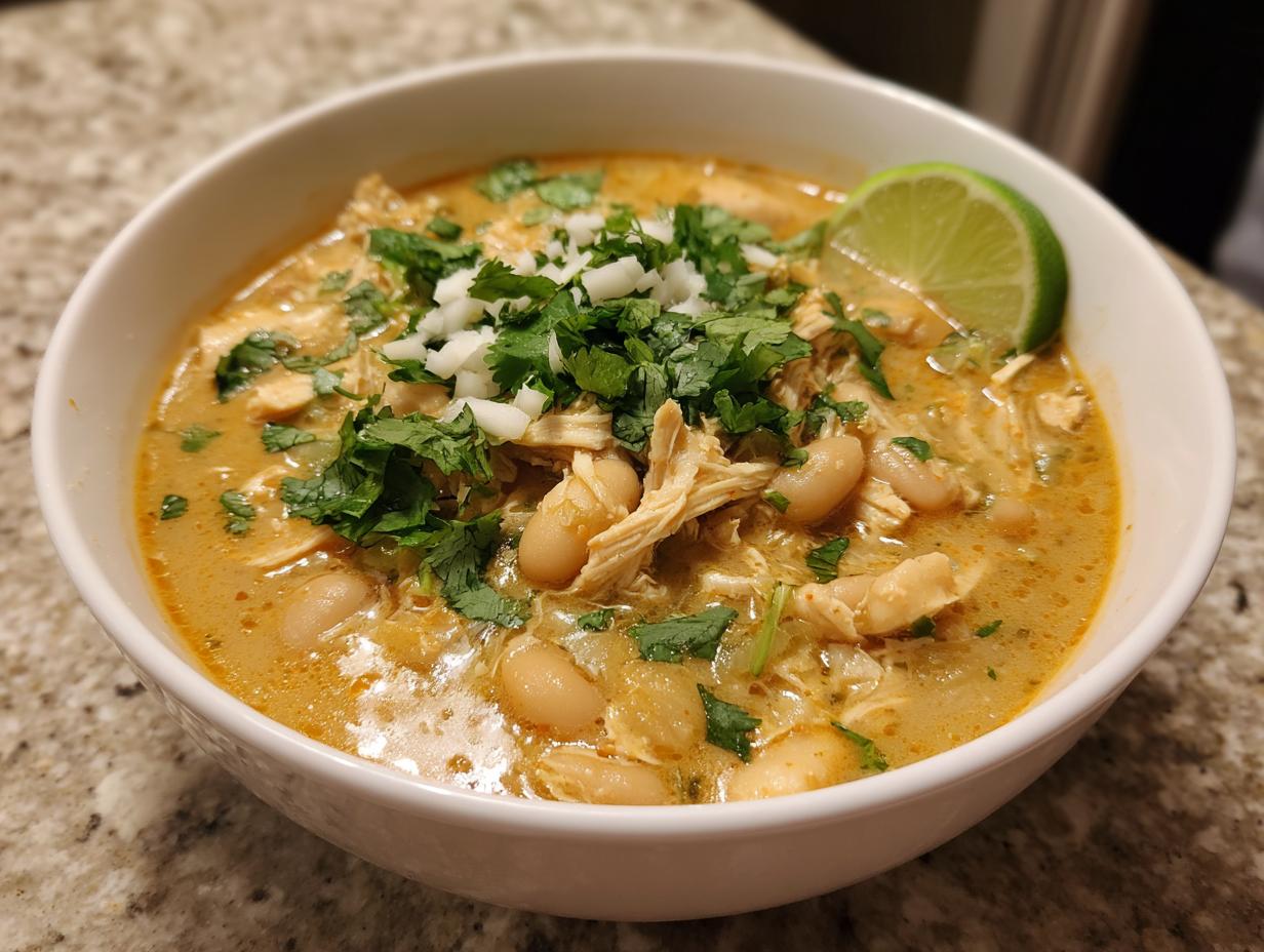 Canning White Chicken Chili - detail 1