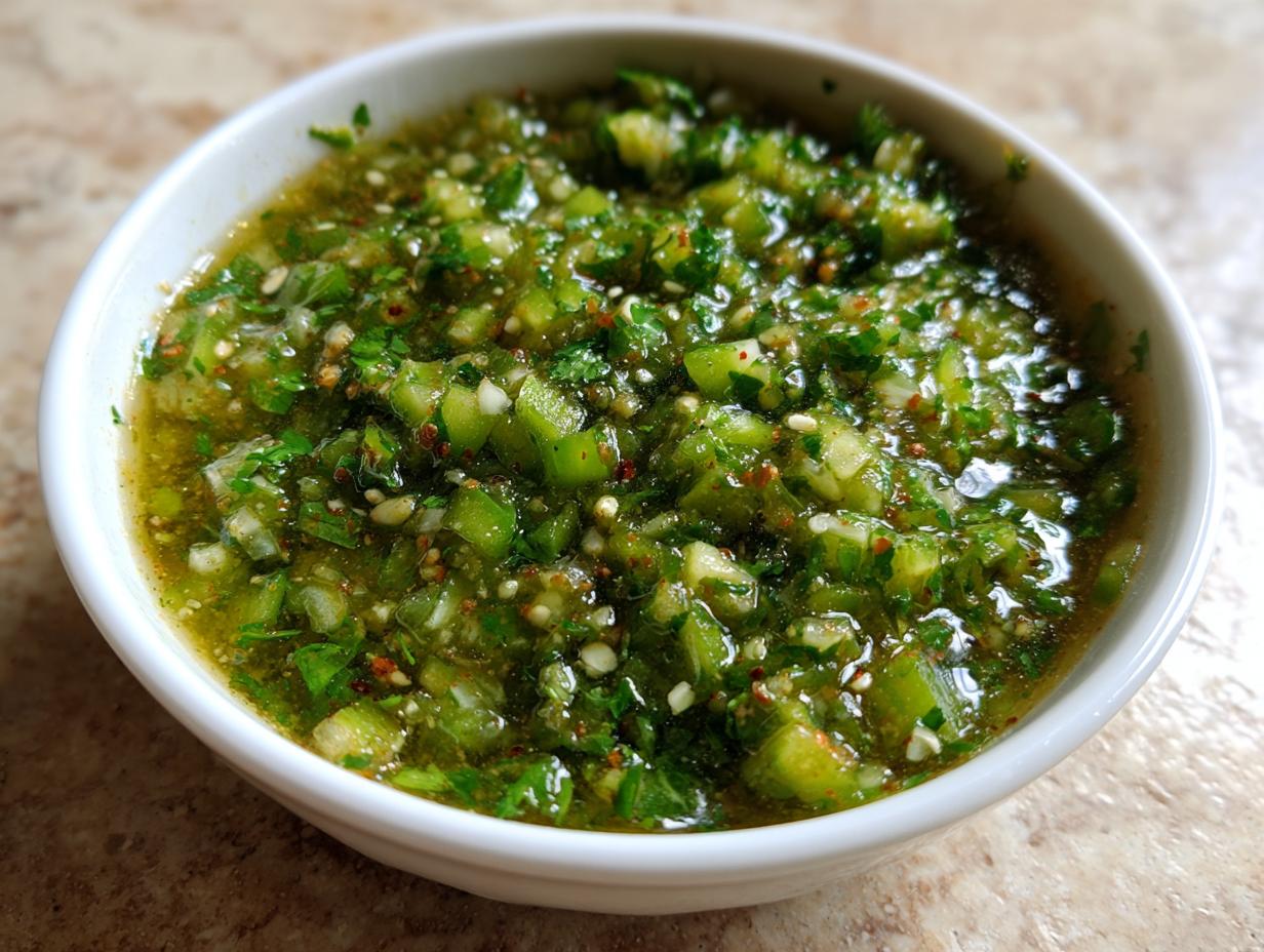 Green Tomato Salsa Verde - detail 1