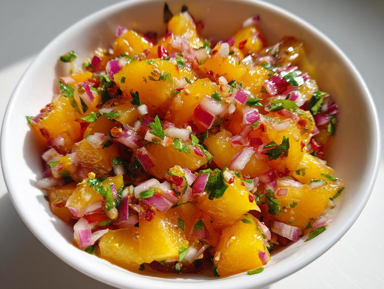 Peach Salsa - detail 1