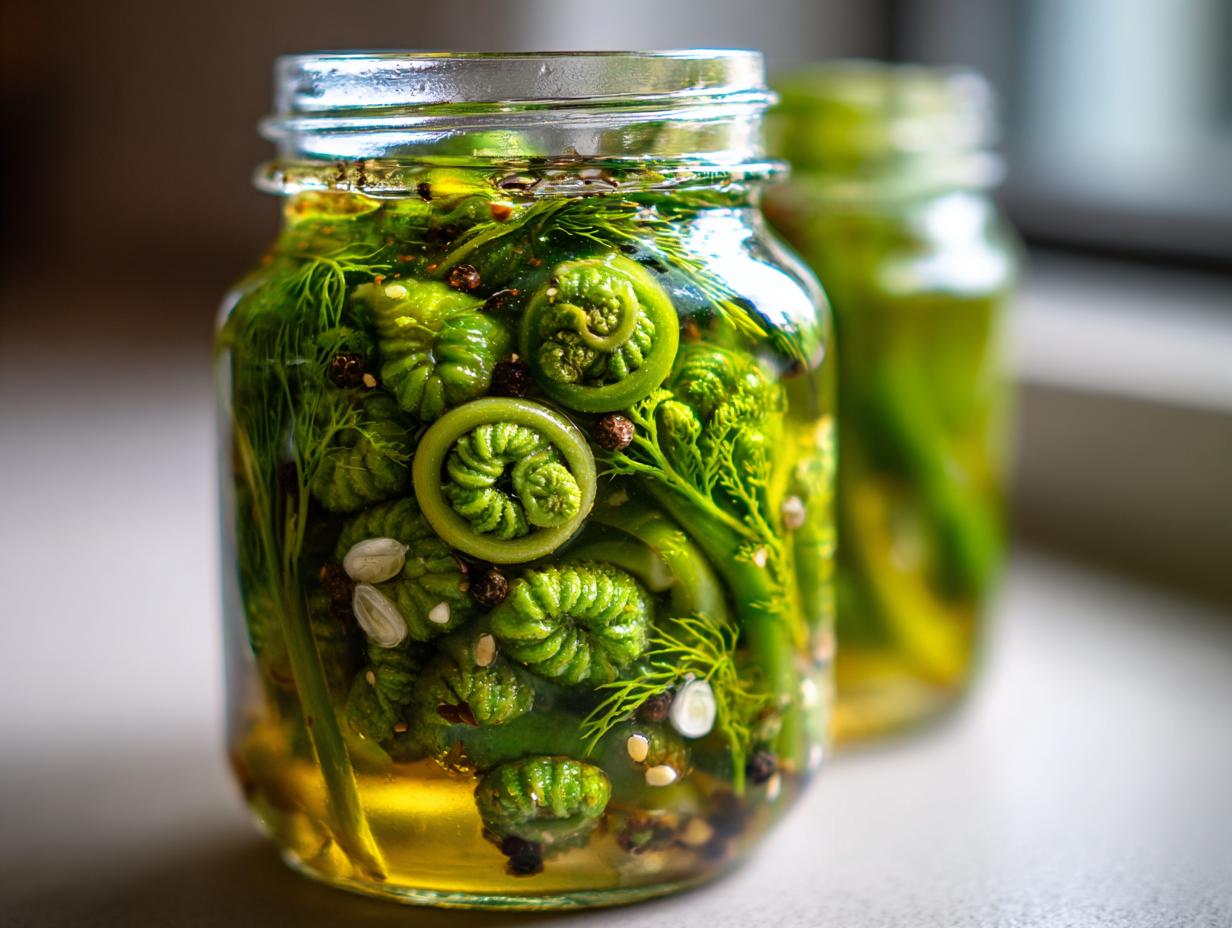 Pickled Fiddleheads - detail 1