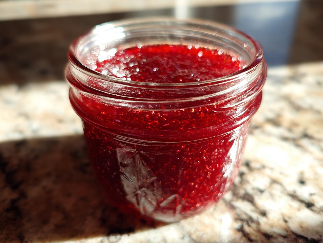 Raspberry Syrup - detail 1