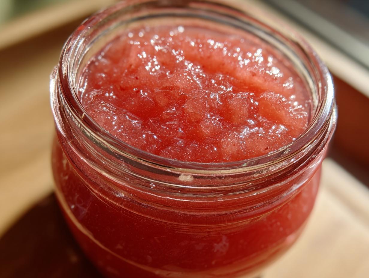Rhubarb Jelly - detail 1