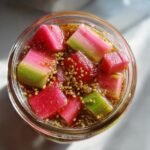 Sweet Pickled Rhubarb