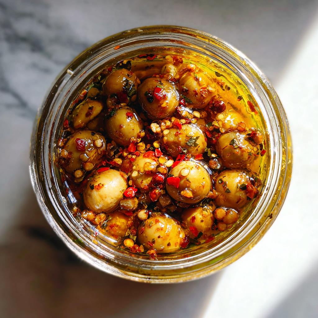 Zesty Marinated Mushrooms Canning Recipe - detail 1