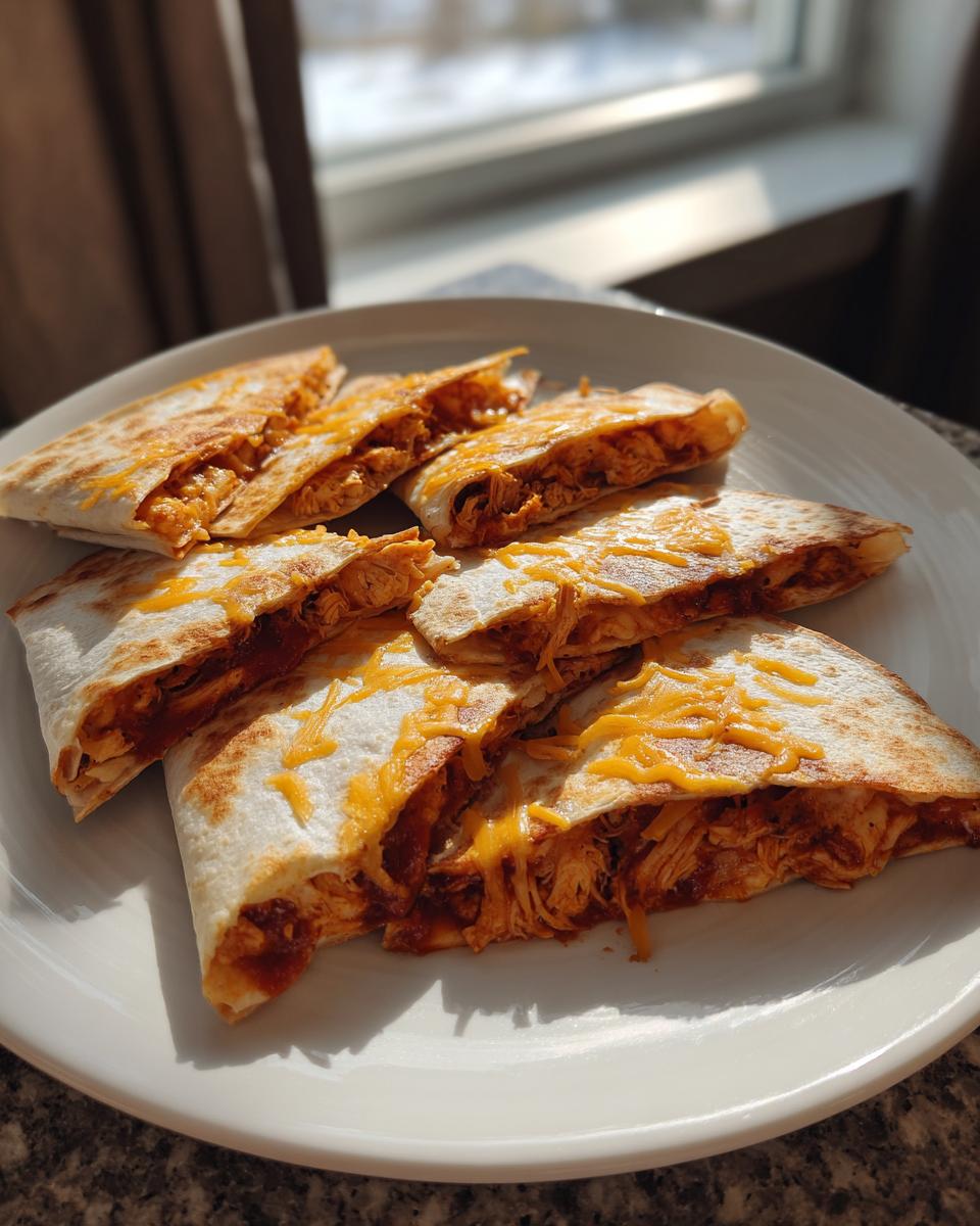 5-Ingredient Air Fryer BBQ Chicken Quesadilla Wedges - detail 1