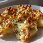Air Fryer Baked Chicken Alfredo Stuffed Shells