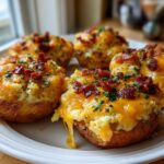 Air Fryer Baked Jalapeño Popper Potato Rounds