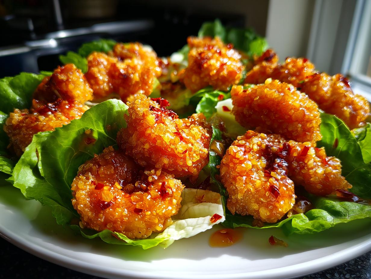 Irresistible Air Fryer Bang Bang Shrimp Lettuce Cups in 30 Minutes