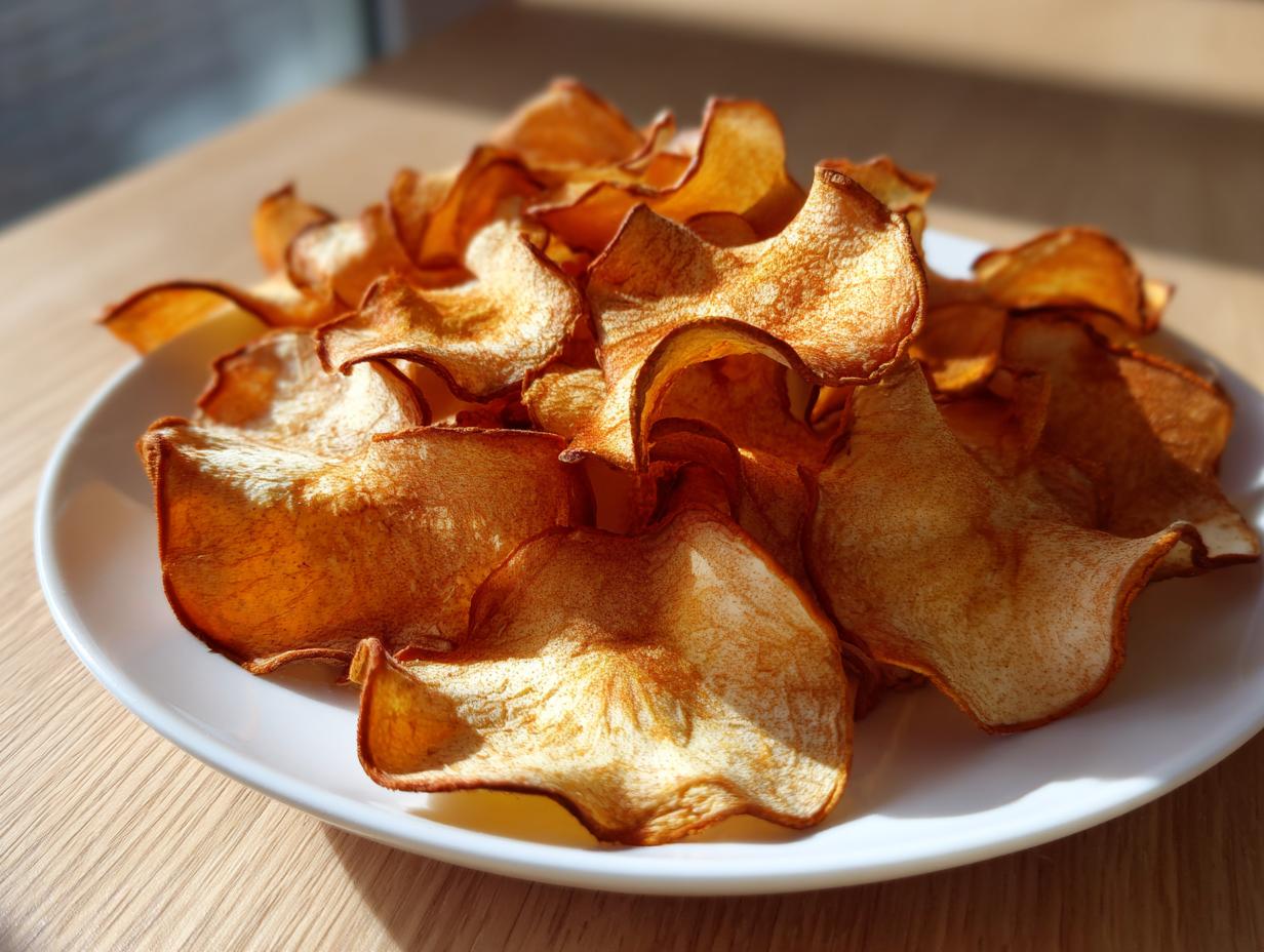 Irresistible Air Fryer Brown Sugar Cinnamon Apple Chips in 30 Minutes