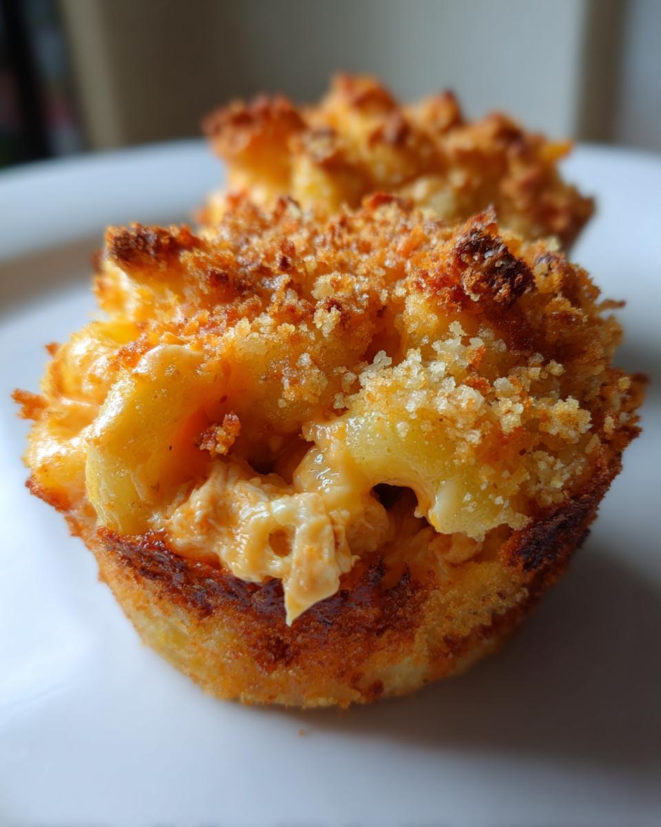 Air Fryer Buffalo Chicken Mac and Cheese Cups - detail 1