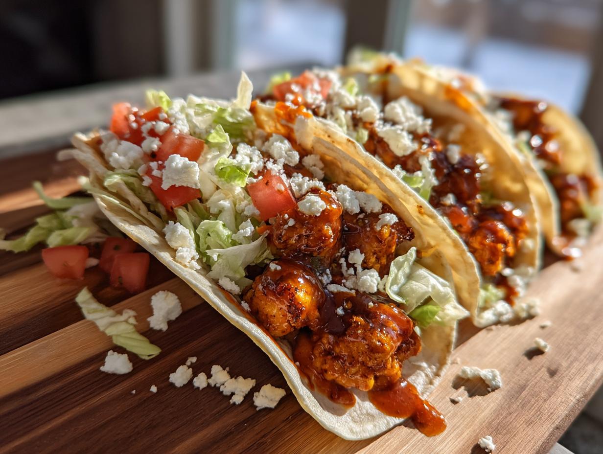 25-Minute Air Fryer Buffalo Ranch Chickpea Tacos – Irresistible Crunch!