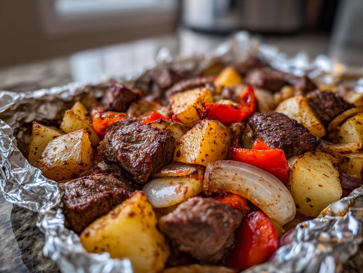 Juicy Air Fryer Cajun Steak and Potatoes in 30 Minutes