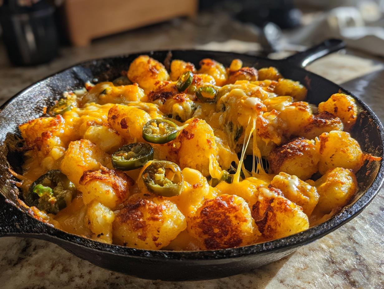 Irresistible Air Fryer Cheesy Jalapeño Potato Skillet in 30 Minutes