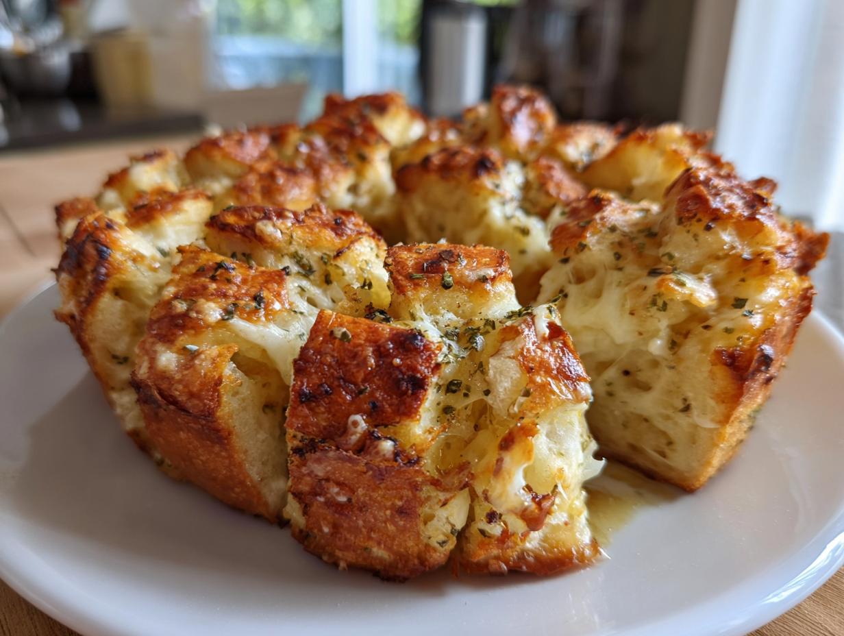 20-Minute Air Fryer Cheesy Pull-Apart Garlic Bread Bombs