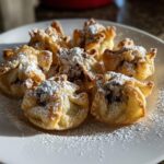 Air Fryer Chocolate Chip Cookie Dough Stuffed Wontons