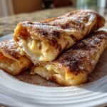 Air Fryer Cinnamon Sugar Cheesecake Stuffed Tortilla Rolls