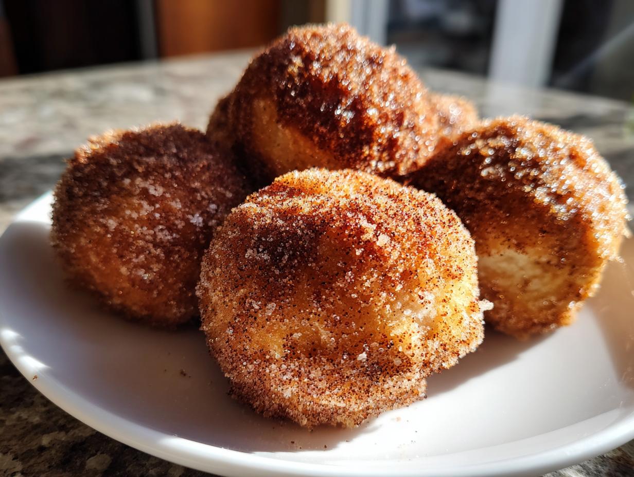 Irresistible Air Fryer Cinnamon Sugar Churro Donut Holes in 10 Minutes