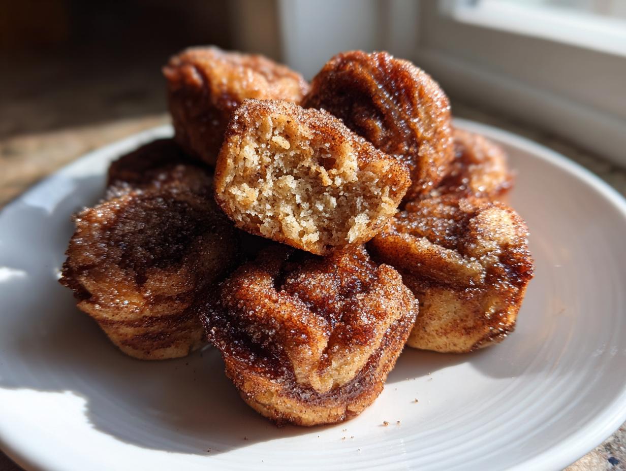 Irresistible Air Fryer Cinnamon Swirl Banana Bread Bites in 30 Minutes