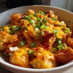 Air Fryer Creamy Buffalo Ranch Potato Bowls