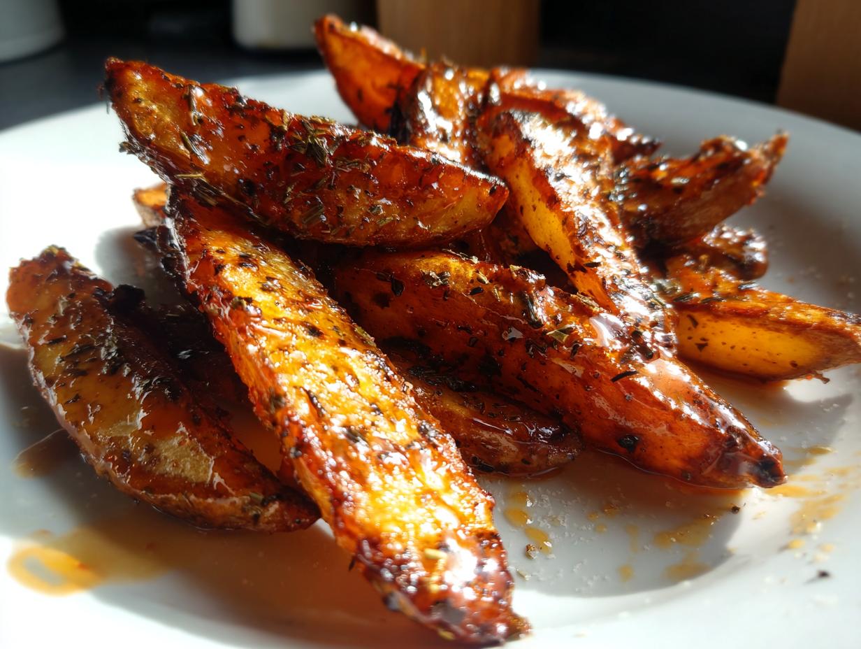 25-Minute Air Fryer Crispy Buffalo Ranch Potato Wedges – Irresistible!