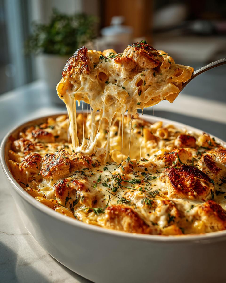 Air Fryer Crispy Chicken Ranch Pasta Bake - detail 1