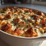 Air Fryer Crispy Chicken Ranch Pasta Bake