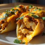 Air Fryer Crispy Chicken Taco Stuffed Shells