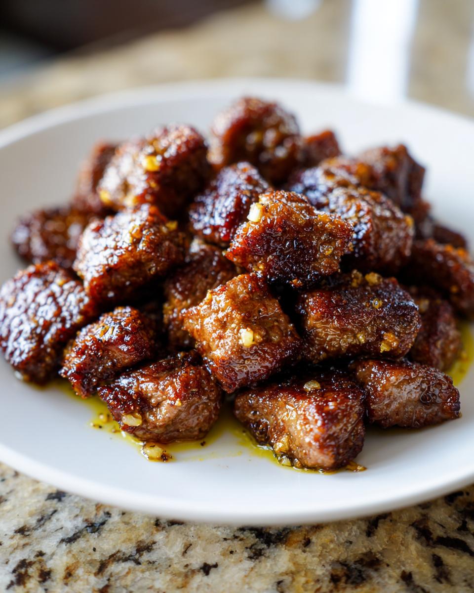 Air Fryer Crispy Garlic Butter Beef Bites - detail 2