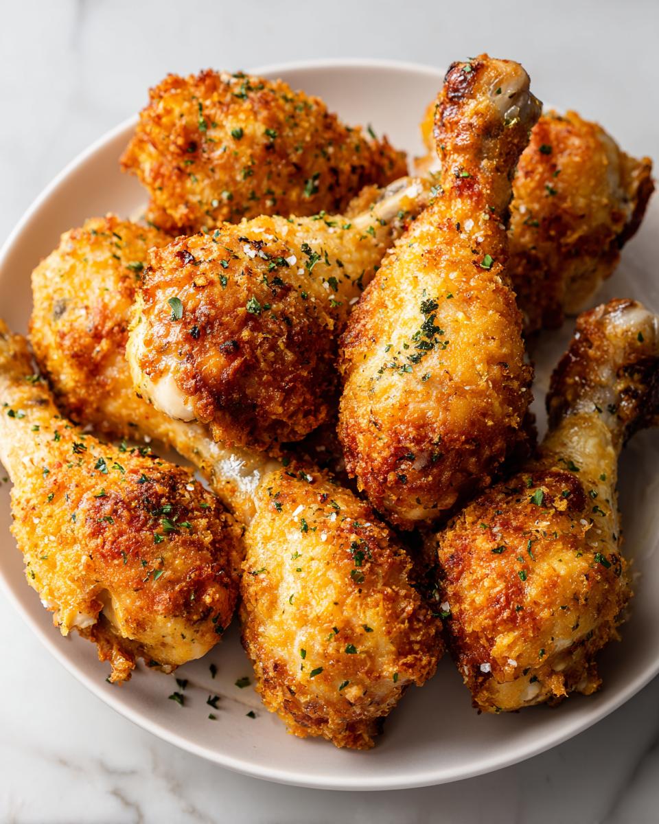 Air Fryer Crispy Garlic Parmesan Chicken Drumsticks - detail 1