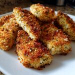 Air Fryer Crispy Garlic Parmesan Fish Sticks