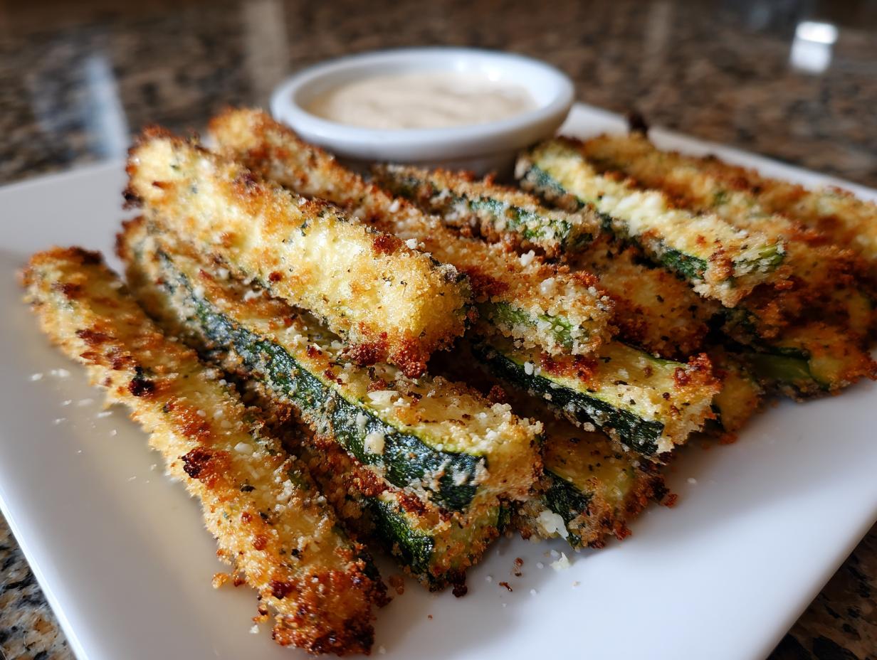 “7 Tricks for Irresistible Air Fryer Crispy Garlic Parmesan Zucchini Fries”