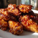 Air Fryer Crispy Honey Garlic Chicken Wingettes