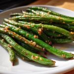 Air Fryer Crispy Lemon Garlic Green Beans