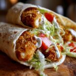 Air Fryer Crispy Parmesan Crusted Chicken Wraps