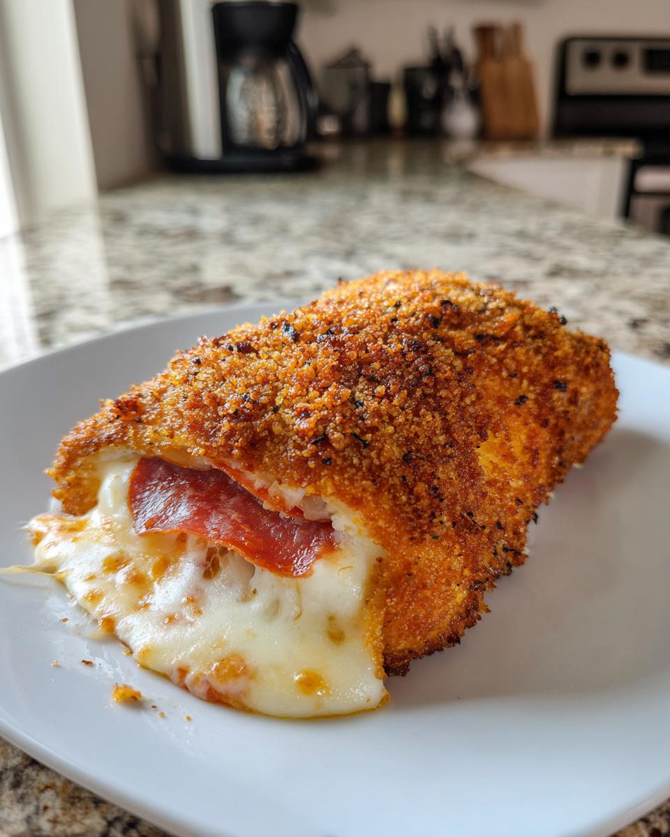 Air Fryer Crispy Pizza Stuffed Chicken Roll-Ups - detail 1