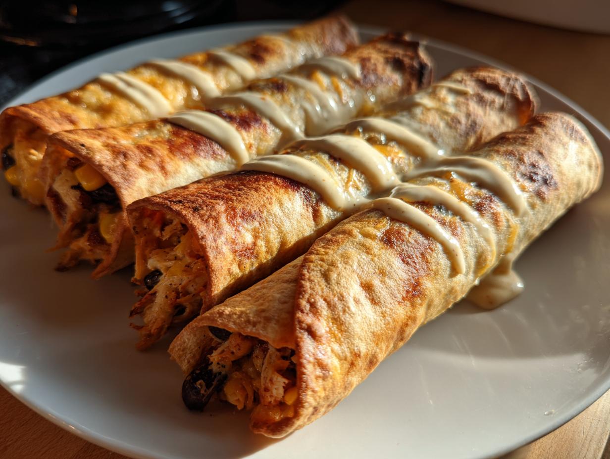 4 Irresistible Air Fryer Crispy Southwest Chicken Taquitos You Need