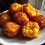 Air Fryer Crispy Taco Mac and Cheese Bites