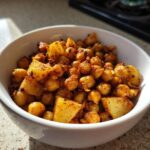 Air Fryer Crispy Taco Seasoned Chickpeas and Potatoes