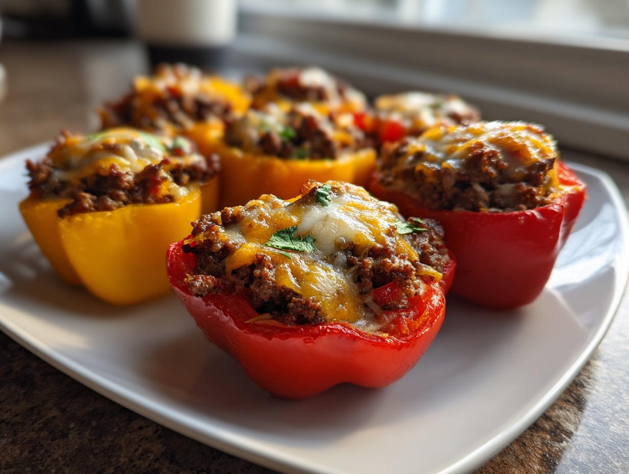 Air Fryer Crispy Taco Stuffed Mini Peppers in Just 20 Minutes