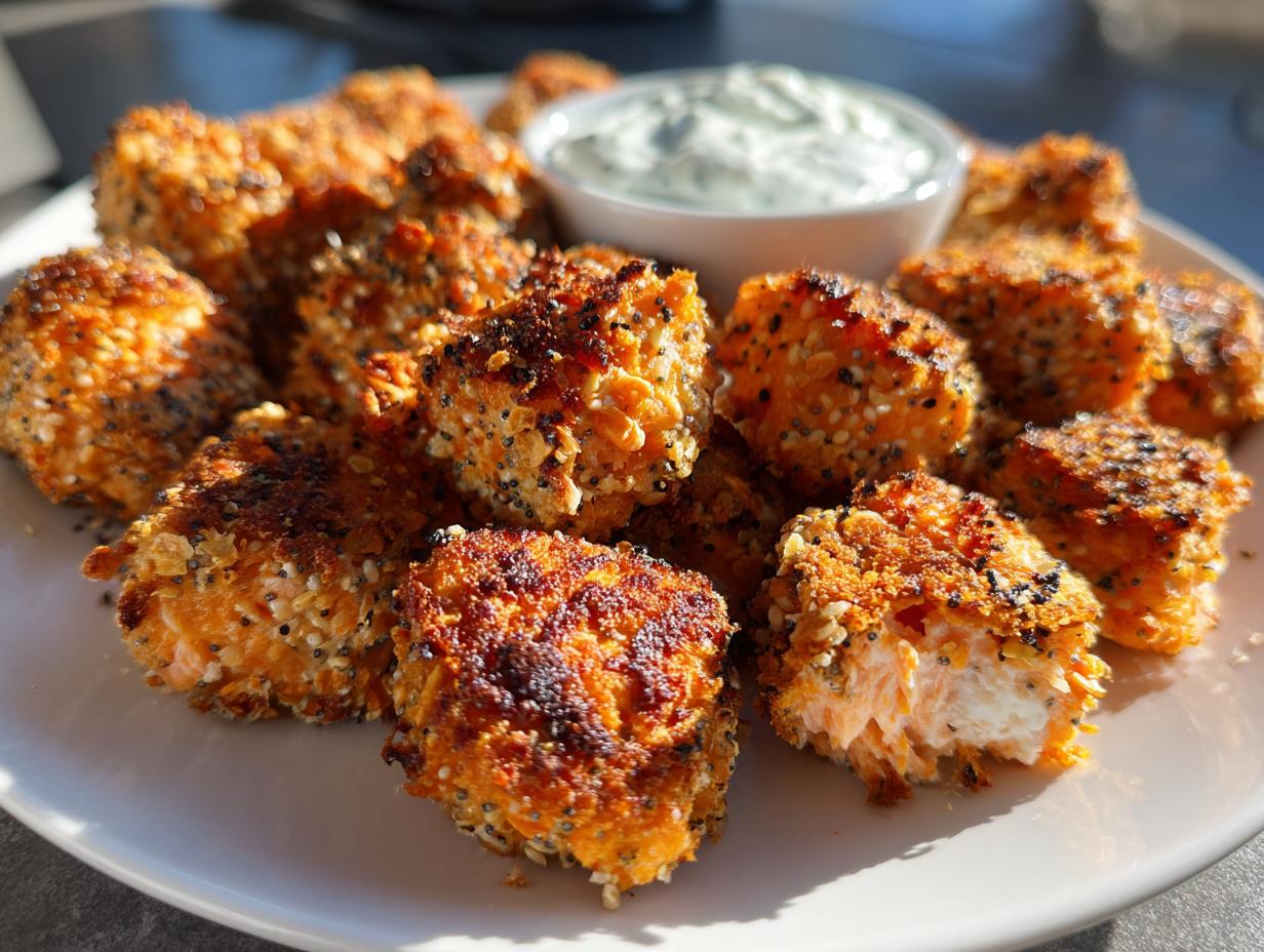 20-Min Air Fryer Everything-Bagel Salmon Bites – Irresistibly Crispy