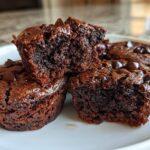 Air Fryer Double Chocolate Brownie Bites