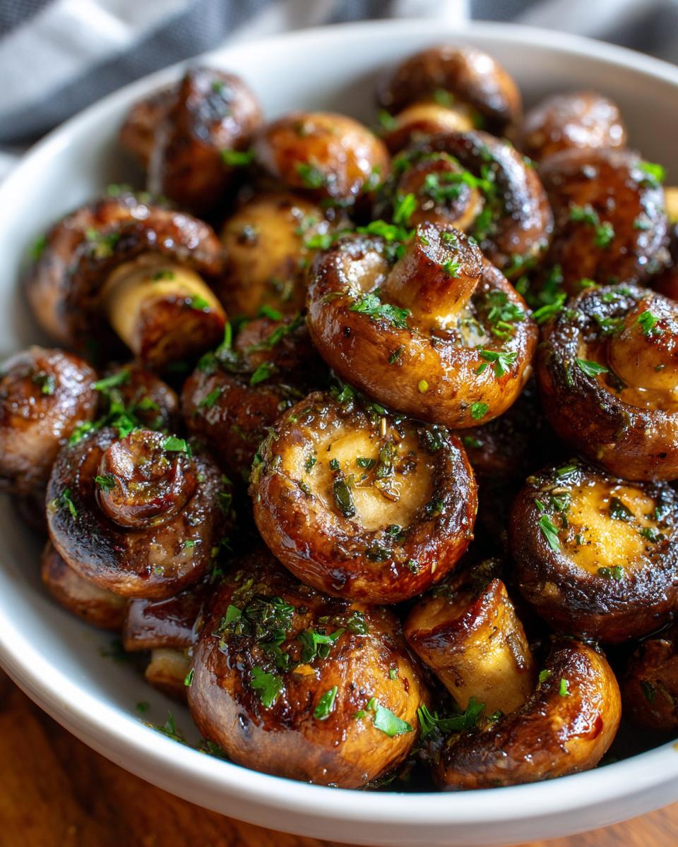 Air Fryer Garlic Butter Mushrooms for Juicy Low-Carb Sides - detail 1